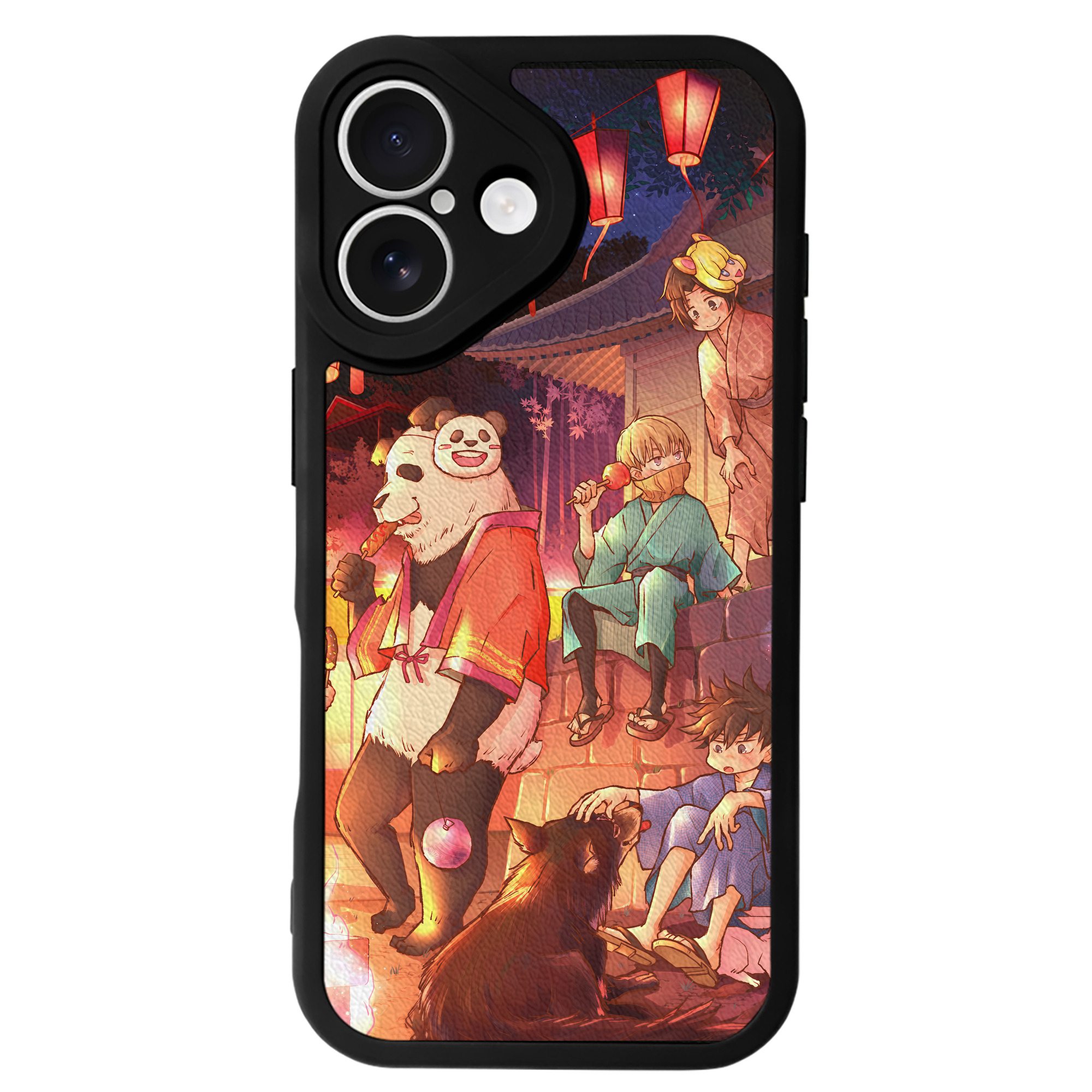 （画像用） 呪術廻戦 Jujutsu Kaisen 【iPhone 16シリーズ対応】シリコンスマホケース（レザー調） 材質：シリコン
